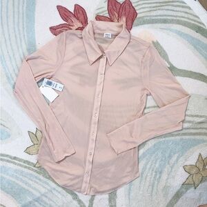 Aritzia wilfred 78997 pose hip coral blush M shirt